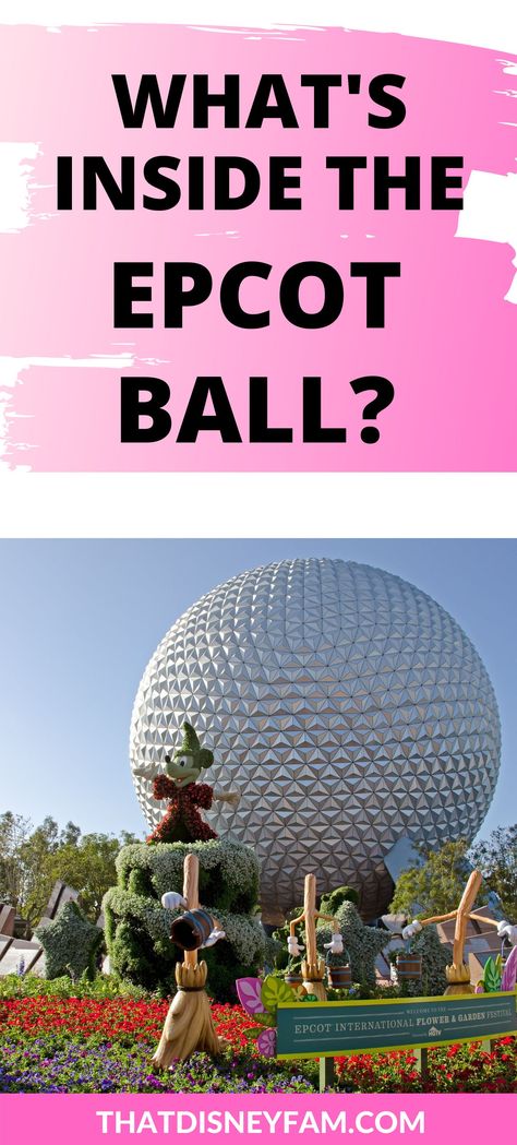 epcot ball Disney World Trip Planning, Spaceship Earth Epcot, Disney World Facts, Epcot Ball, Epcot Attractions, Epcot Rides, Disney World Tips, Disney World Rides, Disney World Vacation Planning