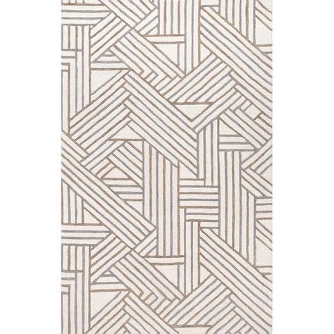 Orren Ellis Hand Tufted Wool Abstract Area Rug, 8' x 10', Beig Beige | Wayfair Nuloom Rugs, Abstract Area Rug, Affordable Rugs, Target Rug, Stylish Rugs, Rug Beige, 8x10 Area Rugs, Cow Hide Rug, Large Area Rugs