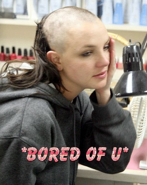 tumblr_m2wn2xw2eI1qeuoquo1_500.gif (500×630) Famous Bald People, Bald People, Britney Spears Show, Shave Her Head, You Drive Me Crazy, Bored At Work, Shaved Head, Model Hair, About Hair