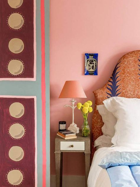 Beata Heuman, Vanessa Bell, Charleston Homes, Pink Bedroom, Pink Walls, Dream Bedroom, Interior Design Projects, Home Interior, Interior Inspiration