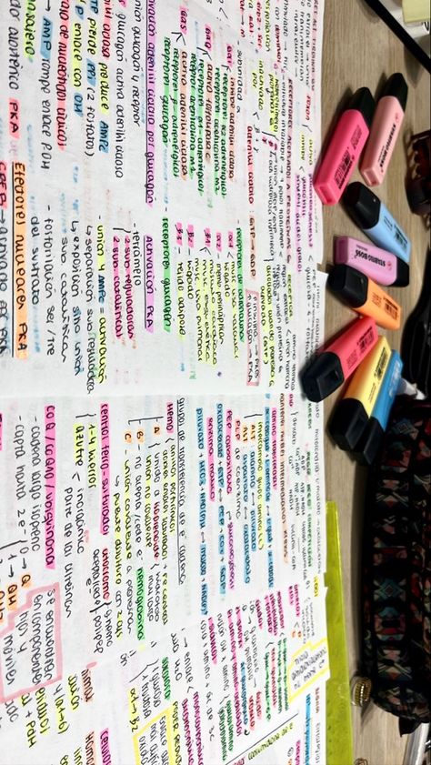 Highlighted Notes Aesthetic, History Highlighting Key, Revision Motivation, Studyblr Notes, Study Mode, School Goals, College Notes, School Organization Notes, Study Organization