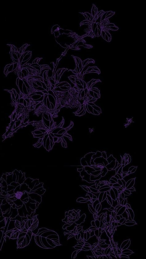 Black Purple Wallpaper, Black And Purple Wallpaper, Dark Purple Background, Lily Wallpaper, Dark Purple Wallpaper, Purple Flowers Wallpaper, Gothic Wallpaper, Iconic Wallpaper, Dark Purple Aesthetic