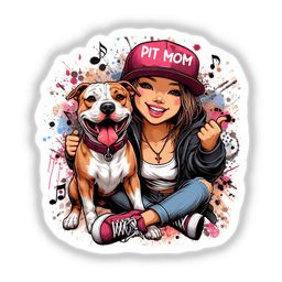 Checkout - Decal Venue Pit Mom, Character Tattoos, Watercolor Mandala, Cartoon Character Tattoos, Unique Stickers, Pitbull Mom, Dog Sticker, Mom Tips, Unique Sticker