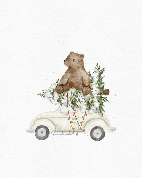 Navidad Christmas, The Wallpaper, Christmas Mood, The Bear, The Christmas, Right Now, Illustrator, Illustrations, Christmas