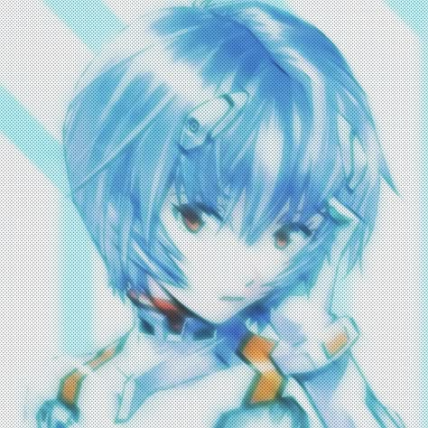 Web Core Header, Evangelion Pfp, Evangelion Icons, White Pfps, Web Core, Animecore Webcore, Pfp Icons Girl, Yip Yip, Blue Icon