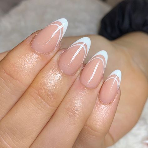 Double French Nails, White Tip Nails, French Tip Acrylic Nails, Tip Nails, Neutral Nails, Minimalist Nails, Chic Nails, French Tip Nails, Square Nails