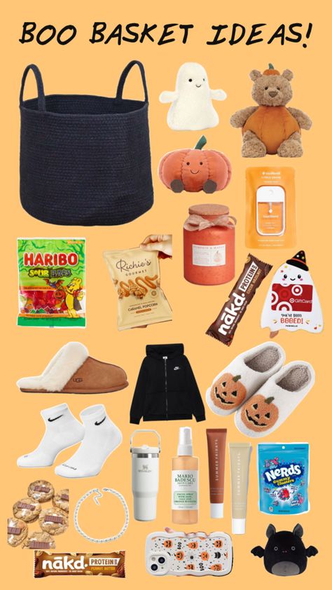 #halloween #boo #boobasket 🎃👻🍁🍂 Boo Basket Inspo For Friends, Boo Baskets, You've Been Booed, Cute Birthday Ideas, Boo Basket, Caramel Popcorn, Summer Skincare, Mario Badescu, Halloween Boo