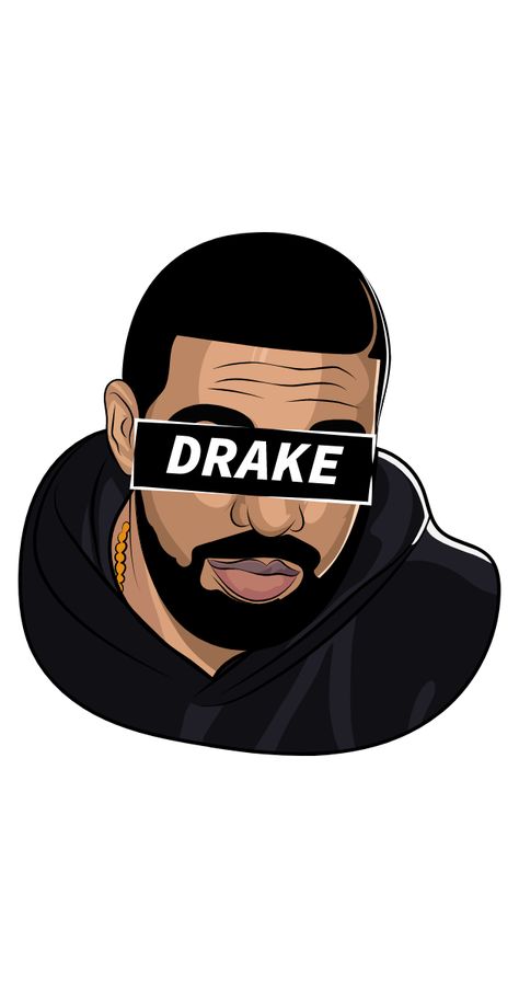 Who hasn't heard Drake's songs? The multi-Grammy-award-winning rapper Drake came to prominence in the teen soap Degrassi: The Next Generation in the role of Jimmy Brooks. After leaving the show he... Drake Cartoon, Drake Illustration, Drake Painting, Eminem My Name Is, Jimmy Brooks, Drake Drawing, My Name Is Sticker, Drake Art, Tupac Wallpaper