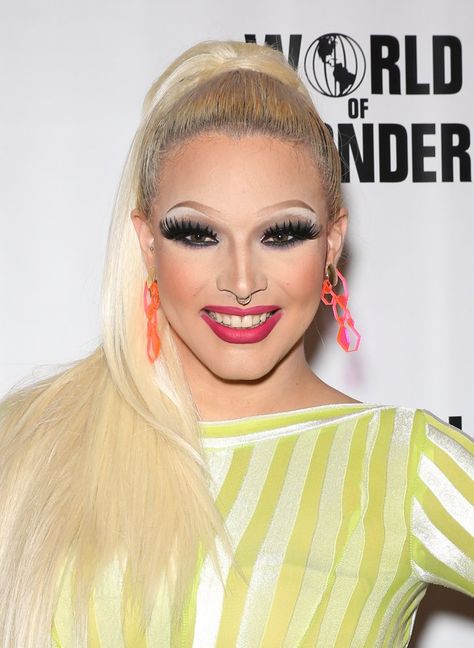 Pin for Later: 9 Drag Queens Spill Their Sassiest Beauty Secrets April Carrion April Carrion, Long Fake Eyelashes, Voluminous Mascara, Adore Delano, Black Eyeshadow, Rupaul's Drag Race, Popsugar Beauty, Rupaul Drag, Fake Lashes