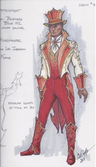 Vintage Circus Costume, Ringmaster Costume, Circus Fashion, Ringling Brothers, Samba Costume, Costume Design Sketch, Circus Costume, Theatre Costumes, Dress Sketches