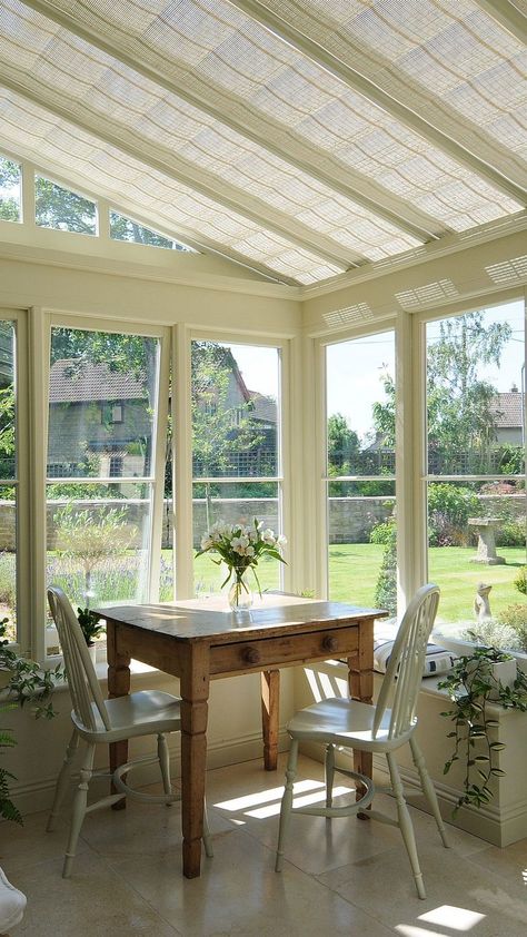 classic conservatory withy roof blinds Conservatory Roof Blinds, Roof Blinds, Conservatory Blinds, Conservatory Interior, Conservatory Windows, Conservatory Design, Conservatory Roof, Conservatory Garden, Listed Building