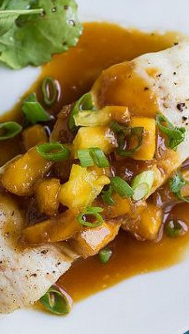 Pineapple Sauce For Fish, Pineapple Fish, Ginger Pineapple, Soy Ginger Sauce, Soy Ginger, Recipes With Fish Sauce, Pineapple Sauce, Halibut Recipes, Ginger Sauce