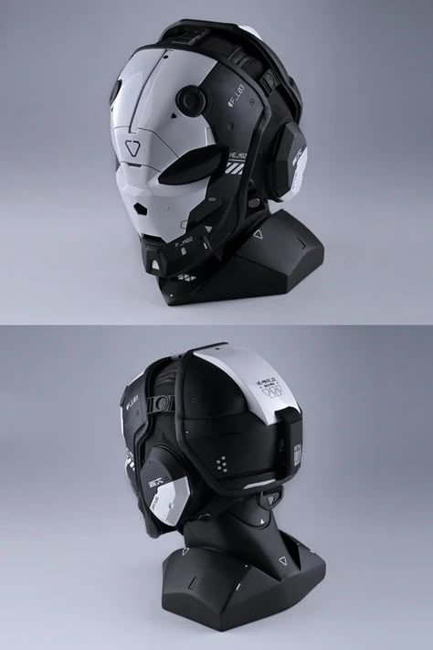 Mascara Oni, Futuristic Mask, Robot Mask, Sci-fi Helmet, Cyberpunk Helmet, Futuristic Helmet, Tactical Armor, Helmet Concept, Cyberpunk Clothes