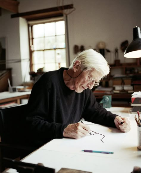 Interview with illustrator Tomi Ungerer — Apartamento Magazine Designer Portrait, Tomi Ungerer, Environmental Portrait, Artists In Their Studios, Corporate Portraits, People At Work, Artist Portrait, Mood Portrait, Corporate Portrait