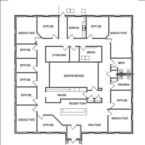 Office Design Floor Plan | OfficeDecorating Plans and Home Office Design Office Building Plans, Office Layout Plan, Simple Floor Plans, Free Floor Plans, Metal House Plans, Office Floor Plan, Floor Plan Creator, Office Plan, Cabin Floor Plans