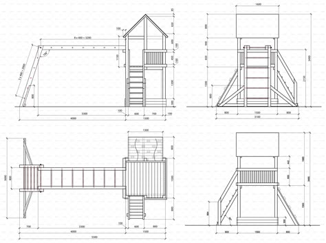 Play House Interior, Playground Plan, 2d Model, Child Plan, Kids Backyard Playground, Kids Play Spaces, Playground Slide, Kindergarten Design, Architecture Design Sketch