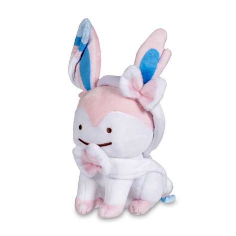 Image for Ditto As Sylveon Plush - 8 In. from Pokemon Center Ditto Plush, Sylveon Plush, Trading Cards, Soft Fabric, Pink