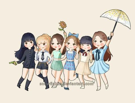 6 Besties, Besties Pictures, Illustration Music, Trendy Music, Pop Illustration, Best Friends Cartoon, Friends Illustration, Girly Dp, Korean Best Friends