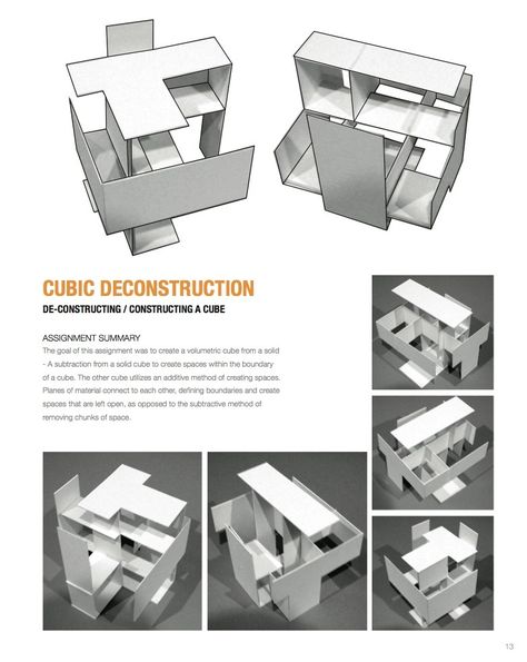 Studio A-1 Cubic Deconstruction | Thom Boessel | Archinect Cubes Architecture Concept, Cube Transformation, Transformation Architecture, Cubist Architecture, Cubic Architecture, Cubes Architecture, Layered Architecture, Cube House, Conceptual Model Architecture