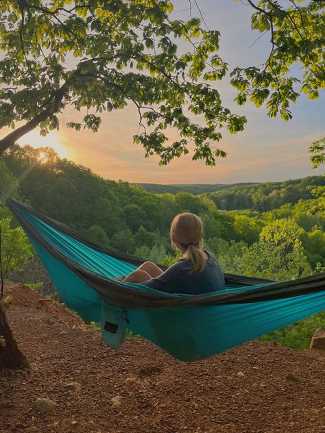 Aesthetic Hammock Pics, Camping Hammock Aesthetic, Cute Hammock Pics, Hammock In Forest, Eno Hammock Aesthetic, Hammock Instagram Pictures, Hammocking Aesthetic, Hammock Pics, Hammock Pictures