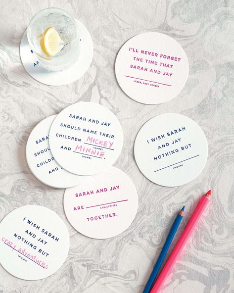 Wedding Party Games, Wedding Reception Activities, Wedding Games For Guests, Reception Activities, Dinner Party Games, Fun Bridal Shower Games, Mad Libs, Icebreakers, Bachelorette Party Games