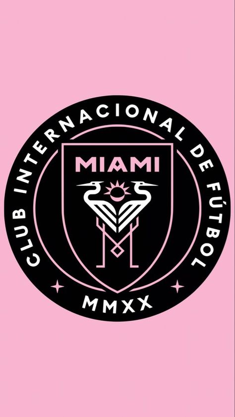 Inter Miami | Wallpaper for Phone Inter Miami Logo Wallpaper, Messi In Inter Miami, Inter Miami Wallpaper, Inter Miami Logo, Messi Logo, Miami Wallpaper, Miami Logo, Football Youtube, Messi Wallpaper