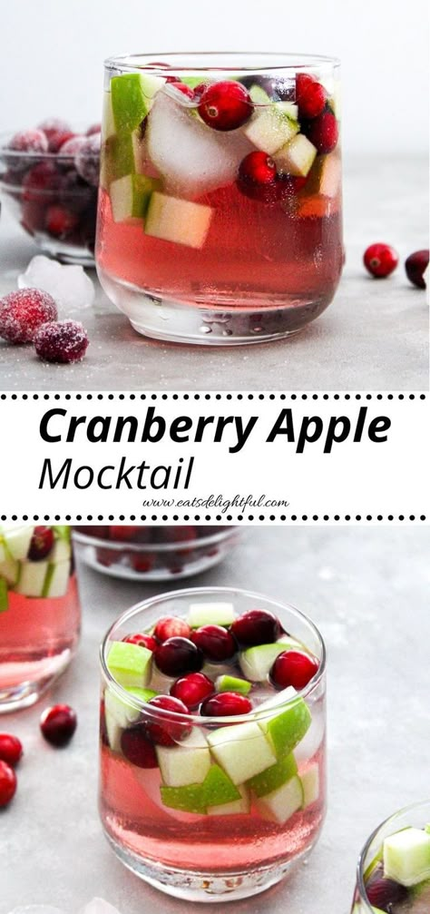 cranberry apple mocktails in cups Cranberry Apple Punch Non Alcoholic, Non Alcoholic Drinks For Fall Wedding, Cranberry Apple Drink, Apple Cranberry Mocktail, Apple Cider Cranberry Mocktail, Festive Thanksgiving Drinks Nonalcoholic, Crystal Light Drinks Recipes, Non Alcohol Thanksgiving Drinks, Cranberry Non Alcoholic Drinks