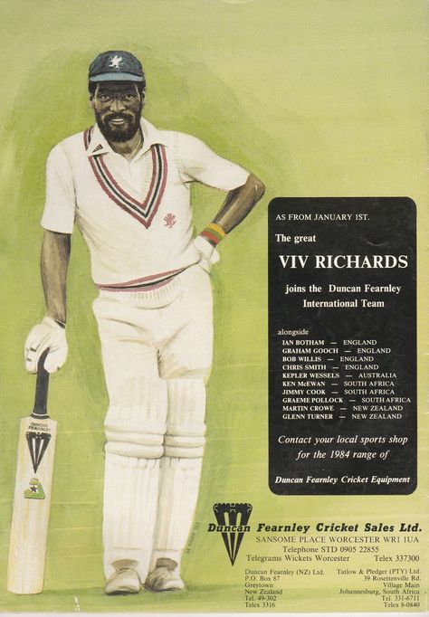 Vivian Richards - West Indies Cricket Vivian Richards, Jamaica Culture, Viv Richards, West Indies Cricket, Ian Botham, Cricket Books, History Of Cricket, Indian Cricketers, Cricket Lover