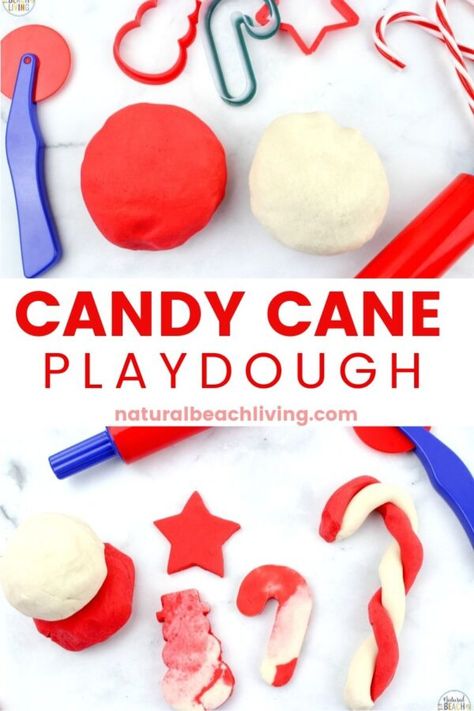 Candy Cane Playdough, Pumpkin Volcano, Peppermint Play Dough, Volcano For Kids, Pumpkin Science Experiment, Best Playdough Recipe, Scented Playdough, Pumpkin Science, Christmas Diy Kids