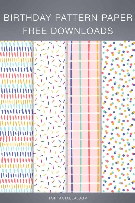 Patterned Paper Free Printable, Free Printable Pattern Paper, Scrapbook Printables Paper Pattern, Printable Wrapping Paper Free Patterns, Birthday Pattern Wallpaper, Pattern Paper Free Printable, Digital Paper Free Download Printables, Scrapbook Pattern Papers Printable, Birthday Pattern Paper