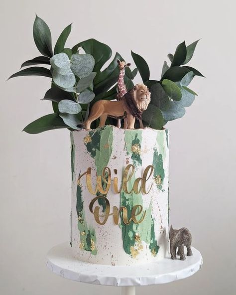 Jungle 2nd Birthday Cake, Wild One Cakes First Birthdays, Wild One Birthday Cake Buttercream, Wildone Birthday Cake, Wild One Theme Smash Cake, Safari Wild One Birthday Cake, Wild One Safari First Birthday Cake, Wild One Jungle Cake, Wild Theme Birthday Cake