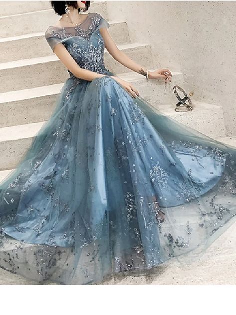 A-Line Mother of the Bride Dress Elegant Jewel Neck Floor Length Tulle Short Sleeve with Pleats Appliques 2022 2022 - US $119.99 Gothic Kawaii, Ethereal Dress, Dress For Party, Mother Of The Bride Dresses Long, Sophisticated Fashion, Fall Wedding Guest, Fall Wedding Guest Dress, Wedding Robe, Prom Dress Ideas