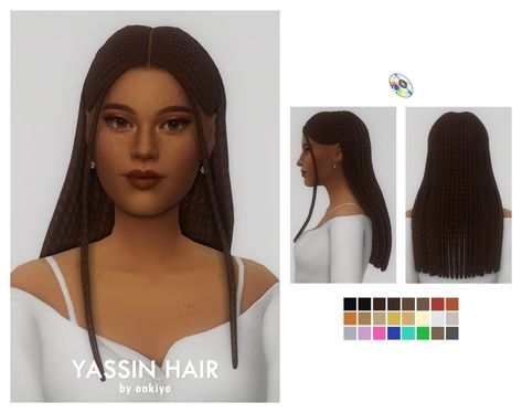 Sims 4 Oakiyo, Female Hair Sims 4 Cc Patreon, Oakiyo Sims 4 Hair, Sims 4 Hairstyles, Ts4 Hair, 4 Hairstyles, San Myshuno, Sims 4 Black Hair, Cc Hair