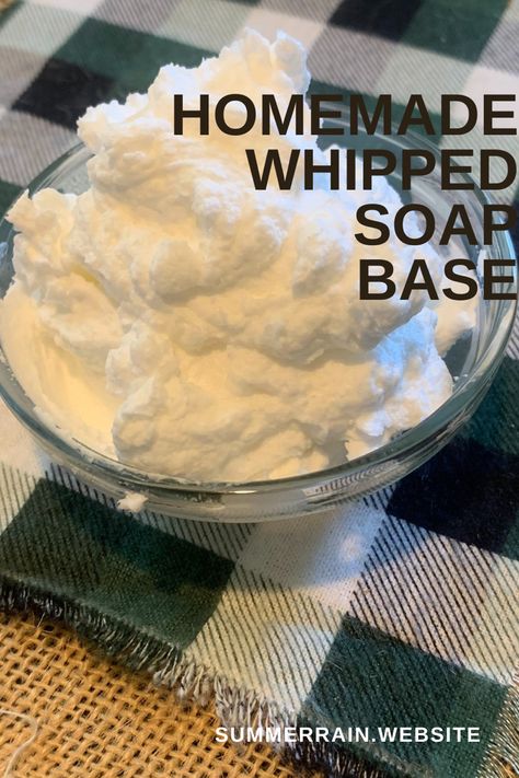 How To Make Soap Base, Soap Base Recipe, Whipped Soap Recipe, Whipped Sugar Scrub Recipe, Whipped Soap Diy How To Make, Homemade Whipped Soap, Diy Whipped Soap, Homemade Whipped Soap Recipes, How To Make Whipped Soap