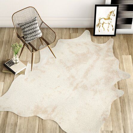 Faux Cowhide Rug, Abstract Silhouette, Rustic Inspiration, Silver Grey Rug, Faux Cowhide, Animal Rug, Cabin Living, Wayfair Furniture, Hide Rug