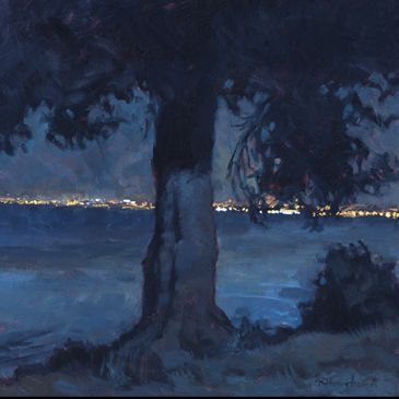 #Rickhumphrey, #oilpainting #nocturnes #paintingatnight Landscape Oil Paintings, American Landscape, Plein Air Landscape, California Art, Night Painting, Art Club, Oil Painting Landscape, Summer Nights, Traditional Art