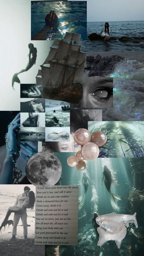 Siren Archetype, Siren Aesthetic, Beach Room Decor, Siren Mermaid, Beach Room, Sea Witch, Anime Book, Witch Aesthetic, Sirens