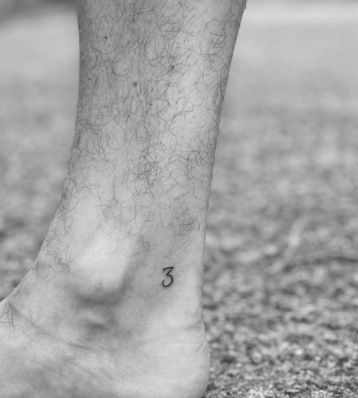 Little Cute Number Three Tattoos Numerology Eight Tattoo Number, Single Number Tattoo, 5 Tattoo Ideas Number, Number 1 Tattoo, 3 Tattoo Number, Number 3 Tattoo, Three Tattoo, Number Tattoo Fonts, Fonts For Logos