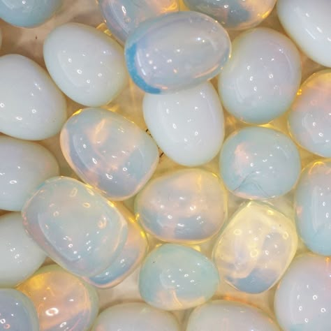 Discover the mystical powers of our Opalite Moonstone Tumbled Crystal. This radiant gem enhances your aura with healing energies and promotes inner peace and balance. Key Benefits: Aura Enhancement: Amplify your aura's vibrancy and clarity. Healing Properties: Harness healing energies for emotional and spiritual well-being. Inner Peace: Promote tranquility and harmony in your daily life. Why Choose Opalite Moonstone Tumbled Crystal? Natural Beauty: Each tumbled crystal is unique, showcasing opalite's shimmering hues. Versatile: Use for meditation, chakra balancing, or as a decorative piece. Quality Assured: Hand-selected for premium quality and energy. How to Use: Hold the crystal during meditation or place it in your living space. Carry it with you to benefit from its soothing energies th Moonstone Aesthetic, Pretty Wallpapers Aesthetic, Monet Lily Pads, Jellyfish Oc, Opal Aesthetic, Inedible Things, Mystic Aesthetic, Coding Images, Aesthetic Crystals