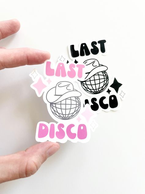 Last Disco Bachelorette Sticker https://etsy.me/442873X #lastdiscosticker #lastdiscobach #thelastdisco #bachelorettesticker #bachsticker #bridalstickers #herlastdisco #cowgirlstickers #discostickers Let’s Boogie Bachelorette, Bachelorette Sticker Ideas, Disco Bachelorette Party Tshirts, Disco Batchloret, Bachelorette Stickers Funny, Bachelorette Stickers, Disco Bachelorette Party Invitation, Bachelorette Party Stickers, Last Disco Bachelorette