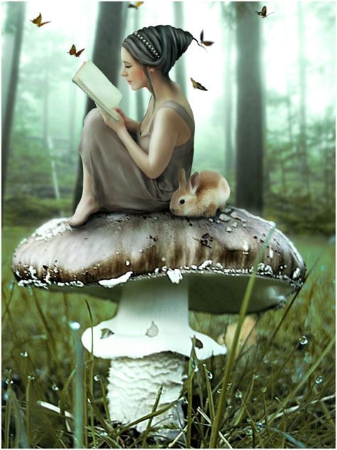 the unwritten story by theancientsoul Psy Art, Art Et Illustration, World Of Books, Fairy Art, Fairy Land, I Love Books, Enchanted Forest, Love Book, Fantasy World