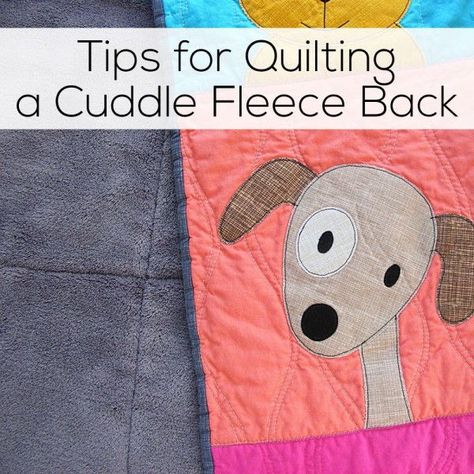 Tips for Quilting Cuddle Fleece on ShinyHappyWorld.com Appliqué Quilts, Make A Quilt, Applique Quilt Patterns, Embroidered Quilts, Quilt As You Go, Cat Quilt, Quilt Baby, Doll Quilt, Quilts Ideas