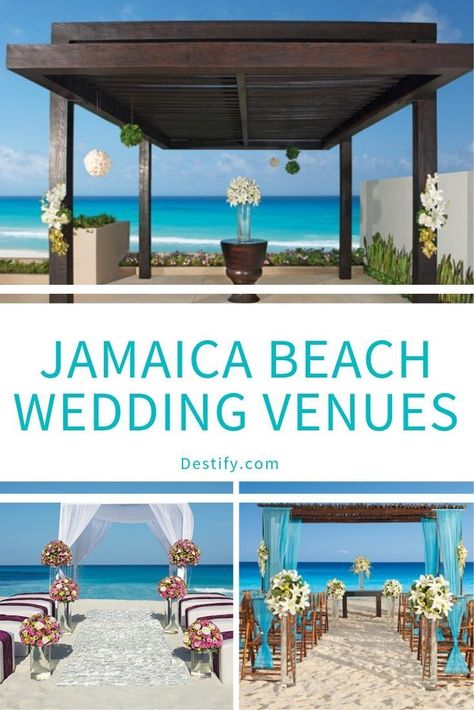 Jamaican Destination Wedding, Jamaica Beach Wedding, Wedding Jamaica, Weddings In Mexico, Mexico Beach Weddings, Jamaican Wedding, Destination Wedding Cost, Beach Wedding Venues, Destination Wedding Caribbean