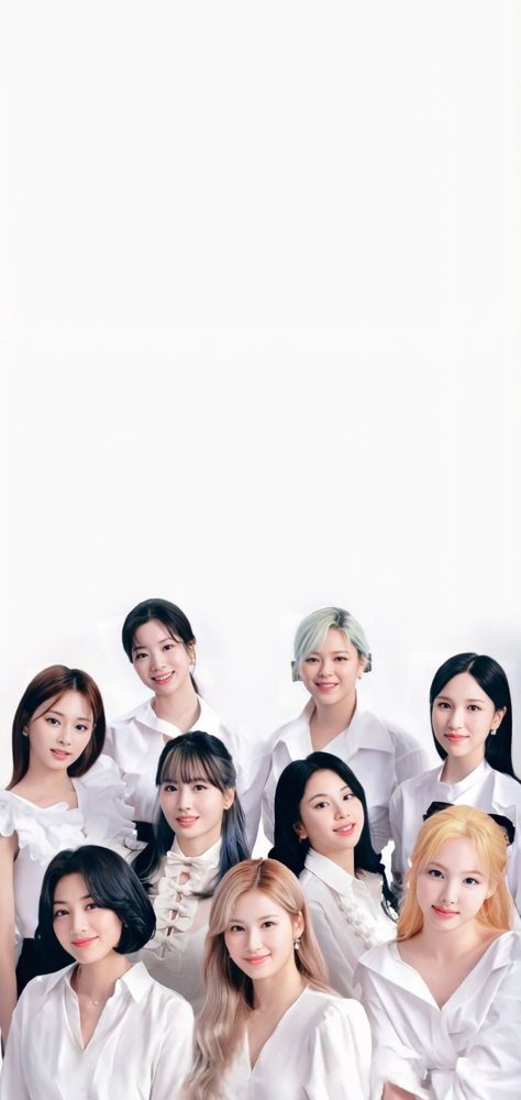 TWICE WALLPAPER White Twice Wallpaper, Twice Group Photo Wallpaper, Twice Hd Wallpaper, Twice Background, Wallpaper For Android Phone, Twice Momo Wallpaper, Extended Wallpaper, Kpop Backgrounds, Twice Group