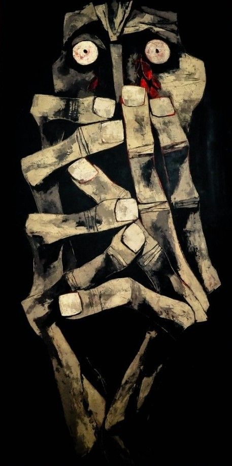 Tears of Blood ~ by Oswaldo Guayasamin… Abstract Charcoal Art, Art Deco Paintings, Abstract Art Gallery, Portraiture Painting, Grunge Art, Art Painting Gallery, Dark Art Illustrations, Creepy Art, Funky Art