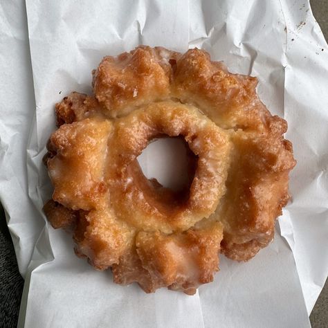 Glazed Old fashion donut Old Fashioned Donuts, Bakery Photography, Old Fashioned Donut, Maple Glaze, Donut Shape, Donut Glaze, Old Fashion, Old Fashioned, Donuts