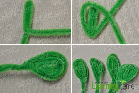 Simple Tutorial on How to Make an Easy Pipe Cleaner Chenille Flower Craft- Pandahall.com Pipe Cleaner Leaves, Pipe Flower, Teen Projects, Mario Coloring, Pipe Cleaner Art, Super Mario Coloring Pages, Clean Flowers, Pipe Cleaner Flowers, Dahlia Flowers