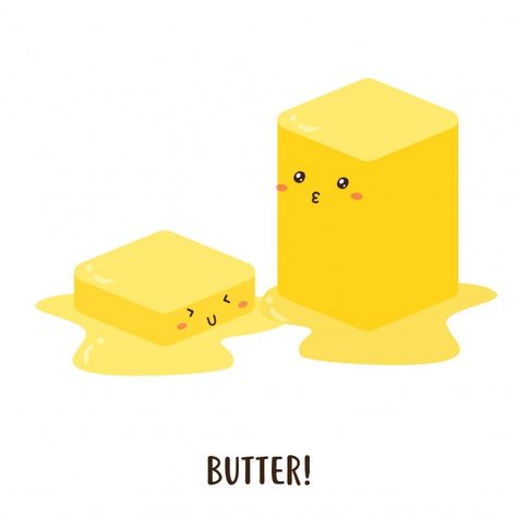 Melting Cheese Illustration, Butter Graphic Design, Amul Butter Advertisement, Butter Ads, Butter Illustration, Melting Butter, Cute Drawing, Cute Happy, Royalty Free Photos