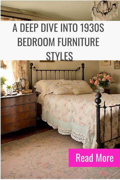 A Deep Dive into 1930s Bedroom Furniture Styles 1930s House Interior Bedroom, 1930’s Bedroom, 1930s Bedroom Decor, 1930s Bedroom Ideas, Old Bedroom Vintage, 1930s Bedroom, 1940s Bedroom, 1930s Furniture, 1930s Home Decor