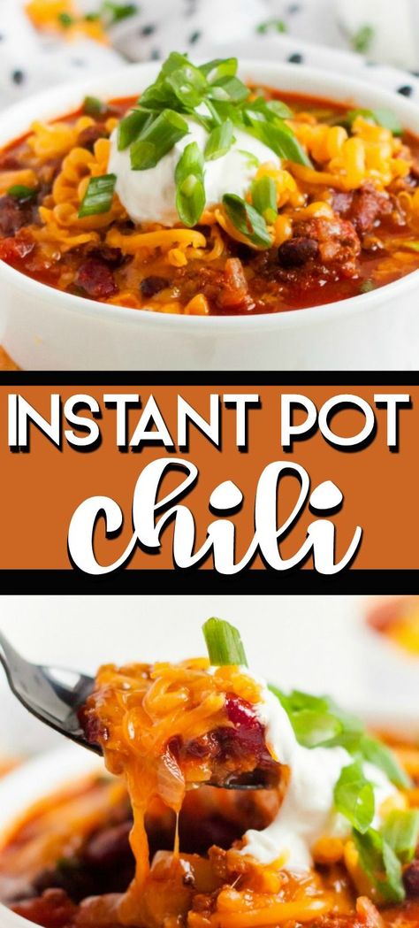 This old fashioned chili recipe made in the Instant Pot is so easy you won't even believe it. It’s hearty, filling and absolutely irresistible. Our Instant pot chili Recipe will quickly become a family favorite! Just throw everything in and the pressure cooker will do the work for you!  #pressurecooker #instapot #instantpot #recipe #chili #beans #beef #savory #quickdinner #InstantPotChiliRecipe #PressureCookerChili #BeefChili #BeefandBeanChili Old Fashioned Chili Recipe, Instant Pot Chili Recipe, Pressure Cooker Chili, Frito Chili Pie, Instant Pot Chili, How To Make Chili, Frito Pie, Meal Prep Plans, Chili Recipe Easy